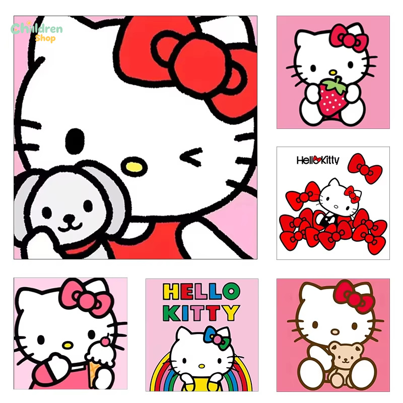 Resin Art Frame - Sanrio Hello Kitty, diseño kawaii para