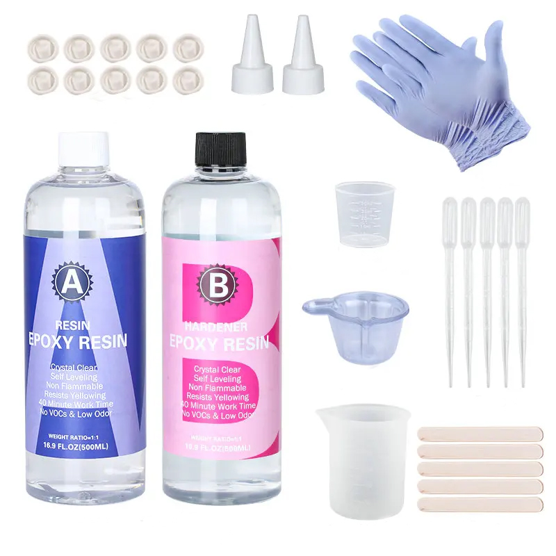 Resin Art Ratio - Kit de resina epoxi transparente de
