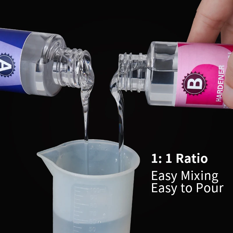 Resin Art Ratio - Kit de resina epoxi de 100g,