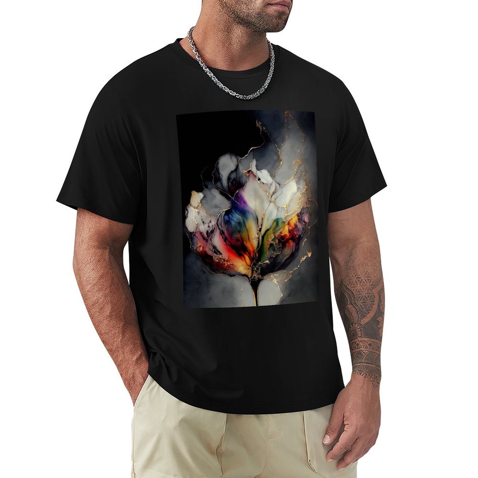 Resin Art Alcohol Ink - Tulip Symphony - Camiseta de Arte