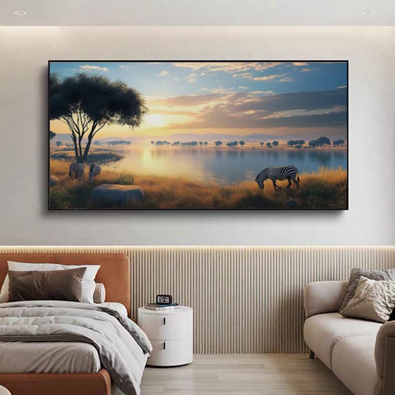 Resin Art Frame - Póster y estampas de cebra, paisaje