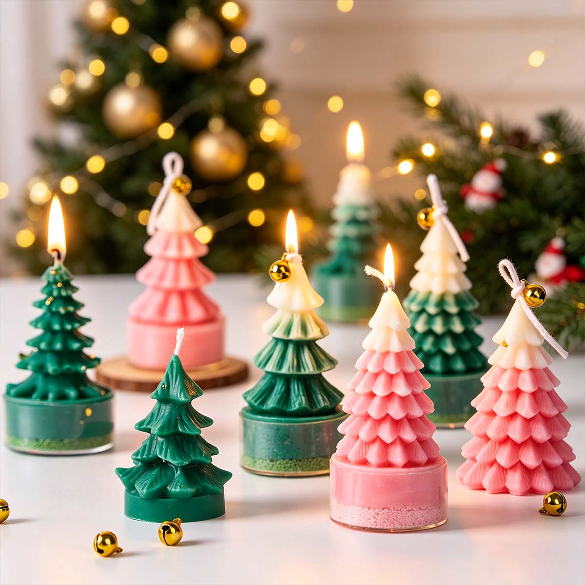 Xmas Resin Art - Molde de silicona 3D para árbol
