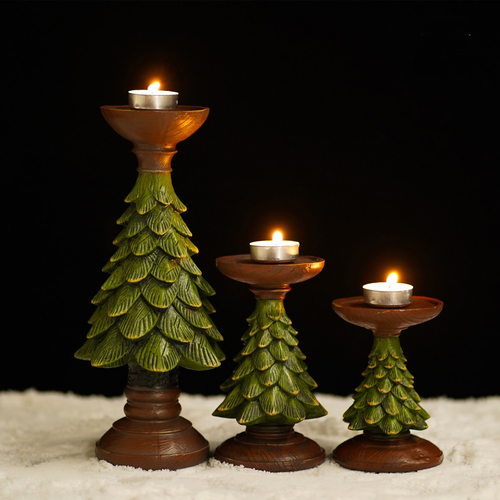 Xmas Resin Art - Decoraciones para el hogar, vela de