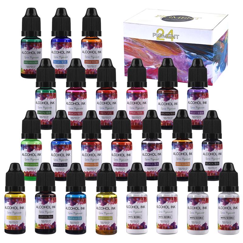 Juego de pigmentos de resina e - Resin Art Alcohol Ink reseña y precio