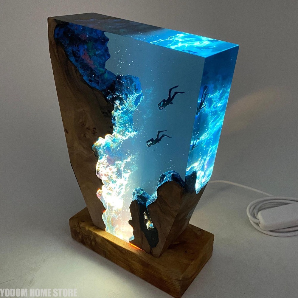 Nueva Lámpara de Resina con Fo - Resin Art Lamp reseña y precio