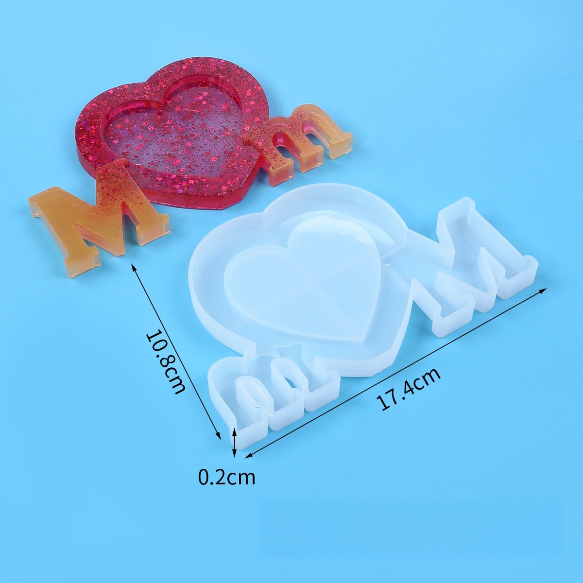 Molde de Silicona con Letra Mm - Resin Art Frame reseña y precio