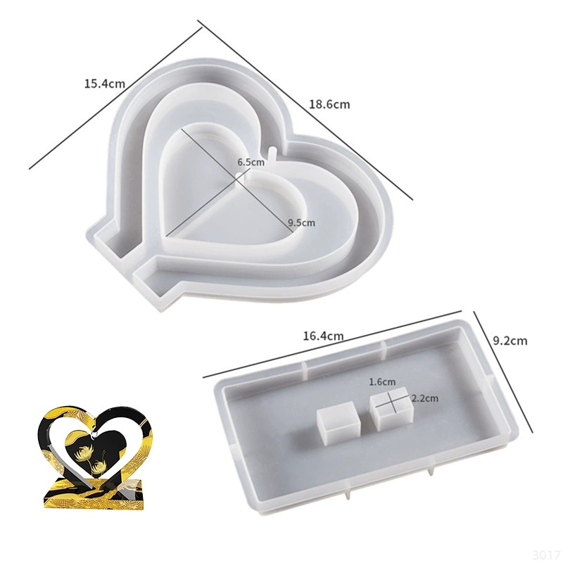 Molde de Silicona con Letra Mm - Resin Art Frame reseña y precio