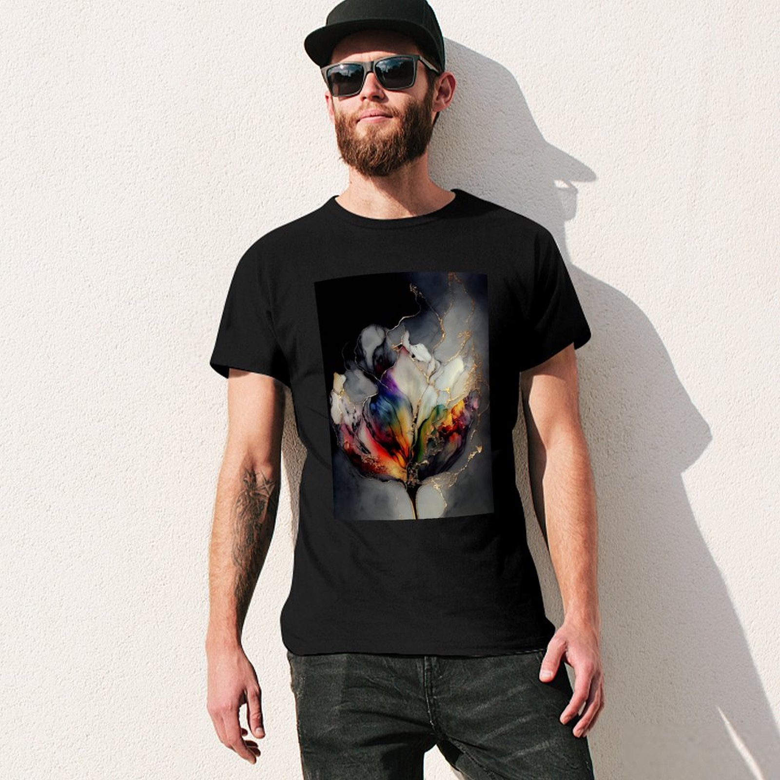 Tulip Symphony - Camiseta de A - Resin Art Alcohol Ink reseña y precio