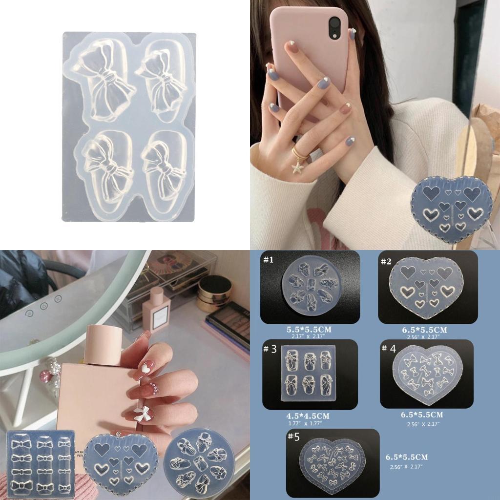 Molde silicona para tallado uñ - Resin Art Templates Free reseña y precio