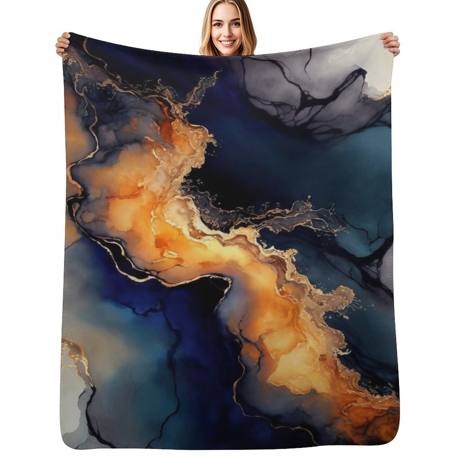 Ondas Volcánicas - Manta Decor - Resin Art Alcohol Ink reseña y precio