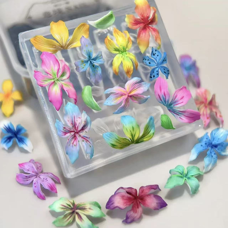 Molde de flores 3D para uñas,  - Resin Art Templates Free reseña y precio