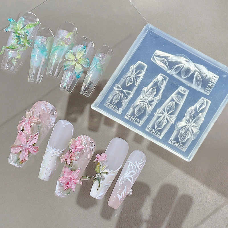 Molde de flores 3D para uñas,  - Resin Art Templates Free reseña y precio