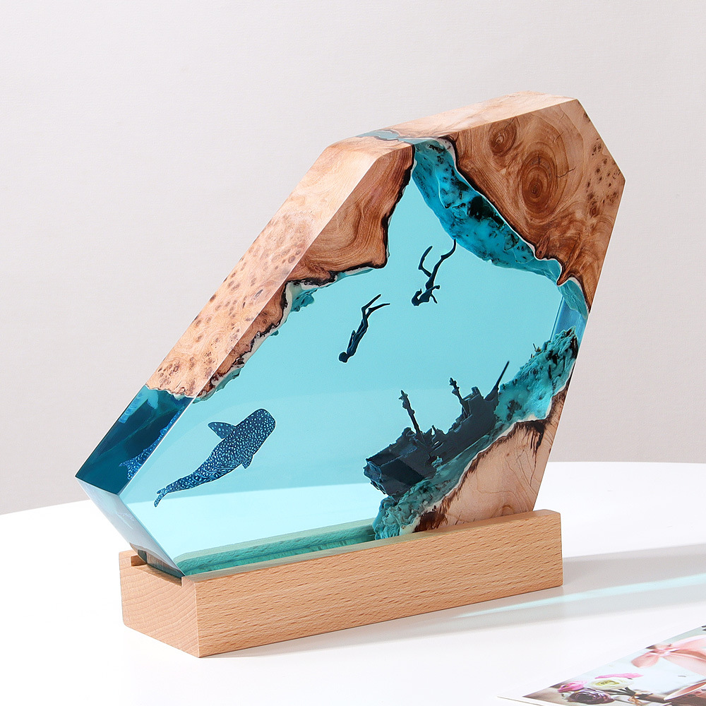 Nueva y creativa decoración de - Resin Art Lamp reseña y precio