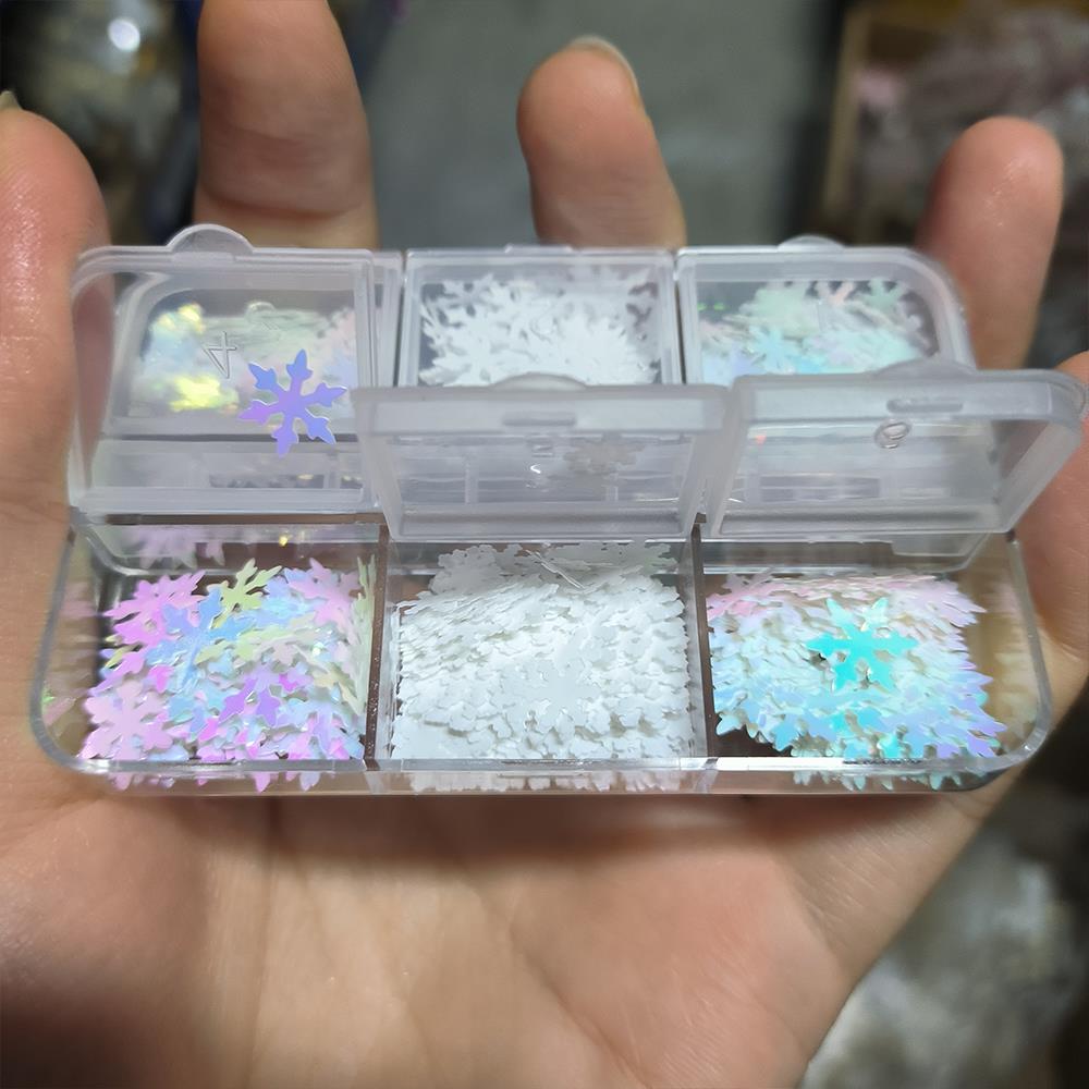 6/12 rejillas 3D Aurora copos  - Xmas Resin Art reseña y precio