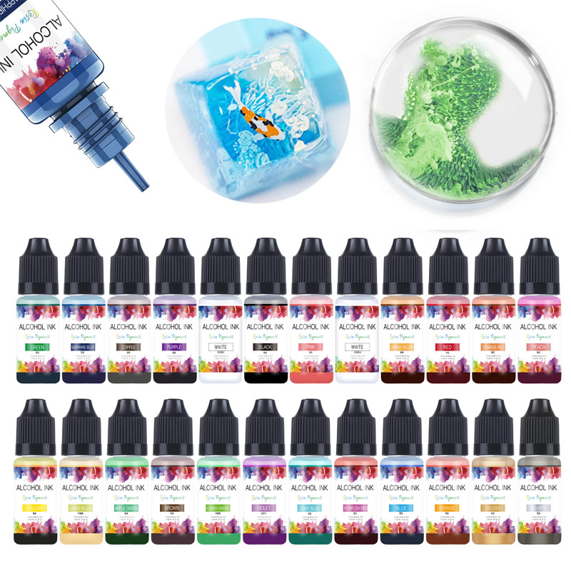 Tinta artística de 10ml, pigme - Resin Art Alcohol Ink reseña y precio