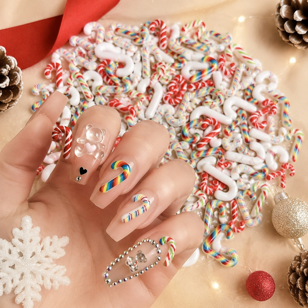 50 piezas de adornos para uñas - Xmas Resin Art reseña y precio