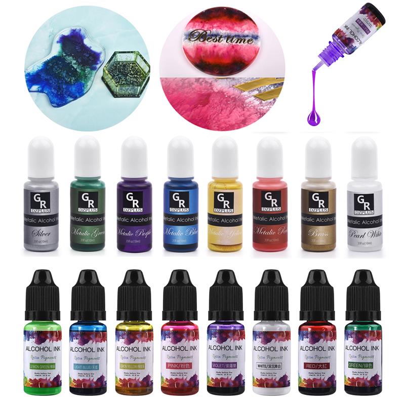 10ml/15ml tinta artística pigm - Resin Art Alcohol Ink reseña y precio