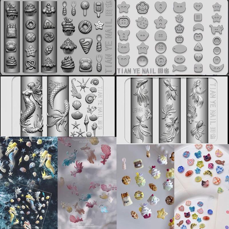 Plantillas de silicona suave 3 - Resin Art Templates Free reseña y precio